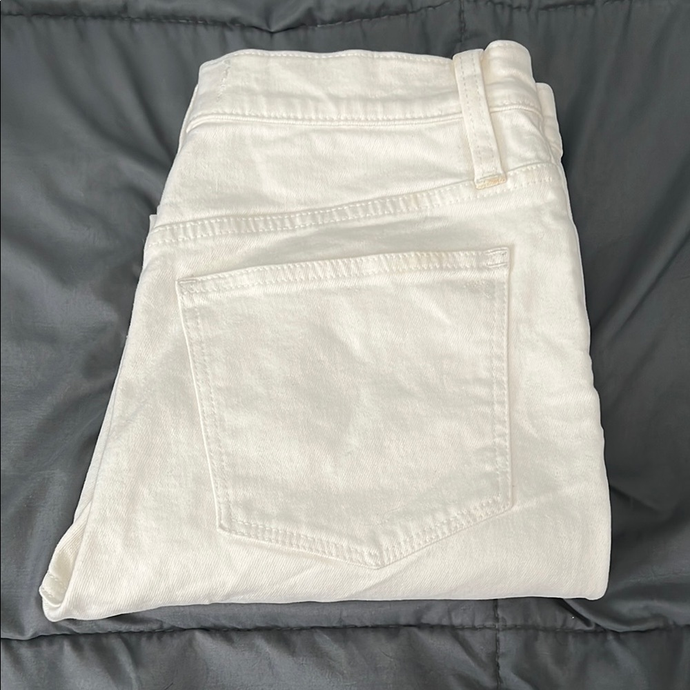 Madewell High Rise Slim Boyfriend Jean White Size 24 NWT